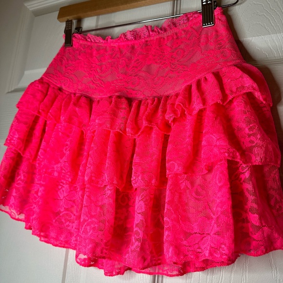 2 Piece Lace Mini Skirt Sheer Mesh Tube Top🫦 - Picture 8 of 8